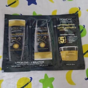 L'Oreal Total Repair 5 Hair Care Sample Trio